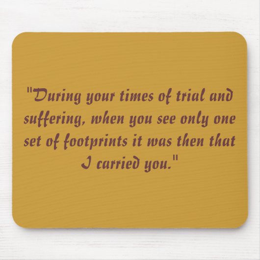 砂の足跡 マウスパッド (正面)