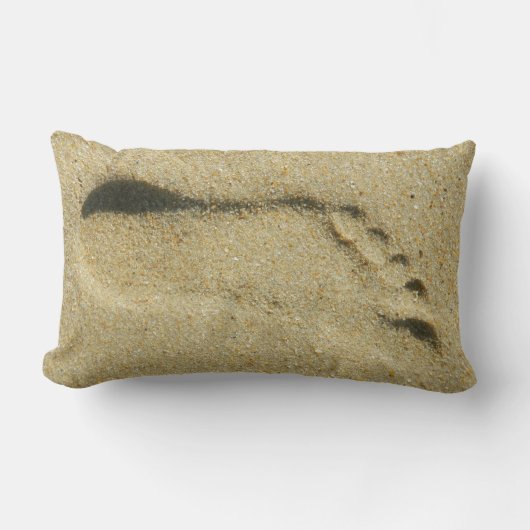砂の足跡 ランバークッション (正面)
