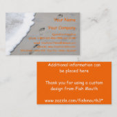 砂の足跡-名刺のテンプレート 名刺 (正面/裏面)