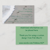 砂の足跡-名刺のテンプレート 名刺 (正面/裏面)