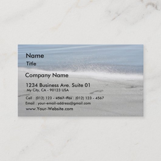 砂の足跡 名刺 (正面)