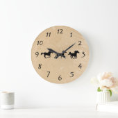 砂の野馬 ラージ壁時計 (ホーム)