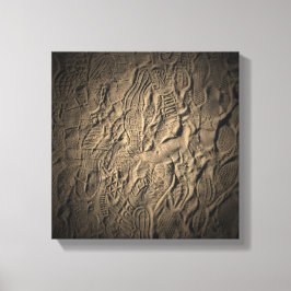 砂の靴プリント キャンバスプリント