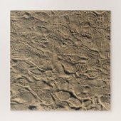 砂の靴プリント ジグソーパズル (横)