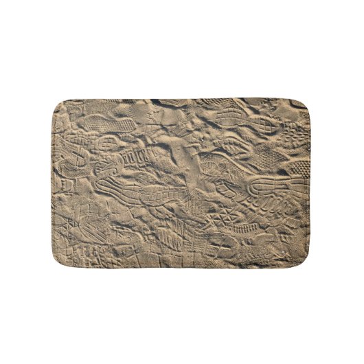 砂の靴プリント バスマット (正面)