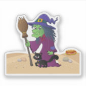 "砂の魔女" シール (正面)