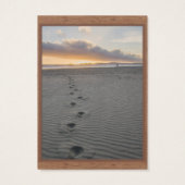 砂の100 xフットプリントの祈りの言葉カード (裏面)