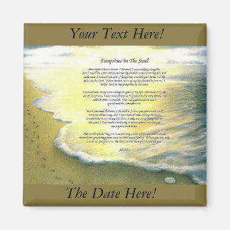 砂の2インチ角磁石の足跡 マグネット