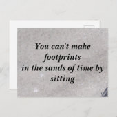 砂はがき内の足跡 ポストカード (正面/裏面)