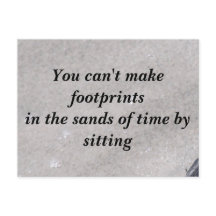 砂はがき内の足跡