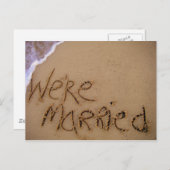砂はがき結婚したに入っている 案内ポストカード (正面/裏面)