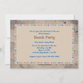 砂は招待状をもてあそびます 招待状 (裏面)