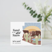 砂は新しい雪アリゾナの新しいアドレス 案内ポストカード (スタンド正面)