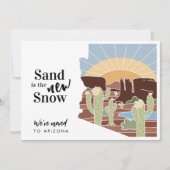 砂は新しい雪アリゾナの新しいアドレス 案内状 (正面)