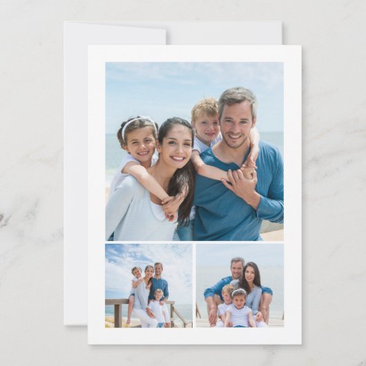 砂は新雪の海岸のクリスマス3の写真 シーズンカード (裏面)