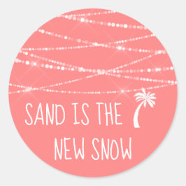 砂は新雪の熱帯性ヤシの木 |コーラル ラウンドシール