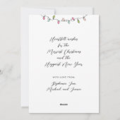 砂は新雪フォトクリスマスホリデーカード シーズンカード (裏面)