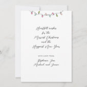 砂は新雪フォトクリスマスホリデーカード シーズンカード (裏面)