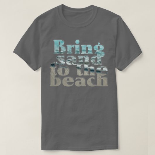 砂をビーチ Tシャツ (デザイン正面)
