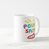 砂を引っかく コーヒーマグカップ (正面右)