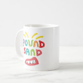 砂を引っかく コーヒーマグカップ (正面左)