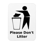 砂を落とさないでクラシック下さい マグネット (縦)