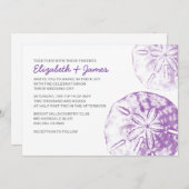 砂エレガントドル結婚式招待状 招待状 (正面/裏面)