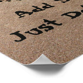 砂カスタムの2つのハートの大きな写真ポスタープリント ポスター (角)