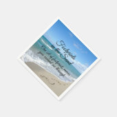 砂クリスチャンの足跡感動的 スタンダードカクテルナプキン (角)