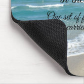 砂クリスチャンの足跡感動的 マウスパッド (コーナー)