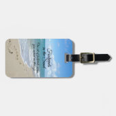 砂クリスチャンの足跡感動的 ラゲッジタグ (正面横)