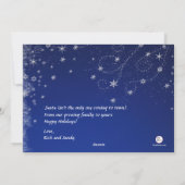 砂クリスマスカード前部 シーズンカード (裏面)