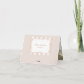 砂ストライプバラ金ゴールド紙吹雪 サンキューカード (裏面)