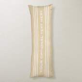 砂ストライプ文字カスタム体枕 ボディピロー (裏面 (縦))