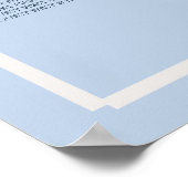 砂ドルとヒトデのビーチ座席表 ポスター (角)