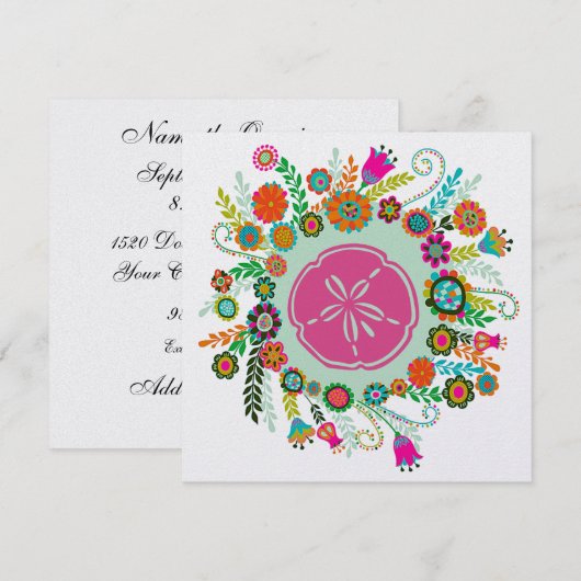 砂ドルと花 – SRF (正面/裏面)