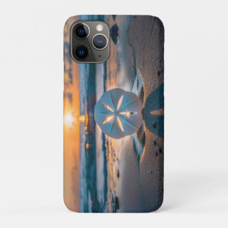 砂ドルに沈む夕日 iPhone 11 PROケース