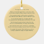 砂ドルのオーナメントの伝説 セラミックオーナメント (裏面)