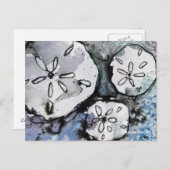 砂ドルのトリオ ポストカード (正面/裏面)