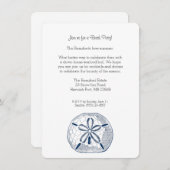 砂ドルの招待状 招待状 (正面/裏面)