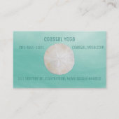 砂ドルの水彩画の名刺 名刺 (正面)