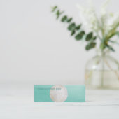 砂ドルの水彩画の小型名刺 スキニー名刺 (スタンド正面)