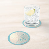 砂ドルの紙のコースター ラウンドペーパーコースター (インサイチュ)