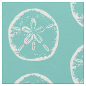 砂ドルの貝殻のビーチのテーマの織布 ファブリック (クローズアップ)