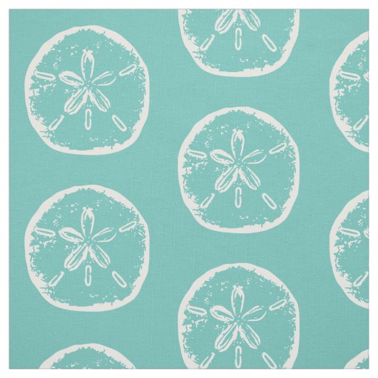 砂ドルの貝殻のビーチのテーマの織布 ファブリック (見本)