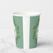 砂ドルシーシェルクリスマス 紙コップ (左)