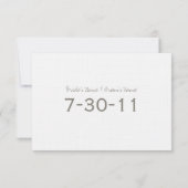 砂ドルビーチ結婚式日付の保存 セーブザデート (裏面)