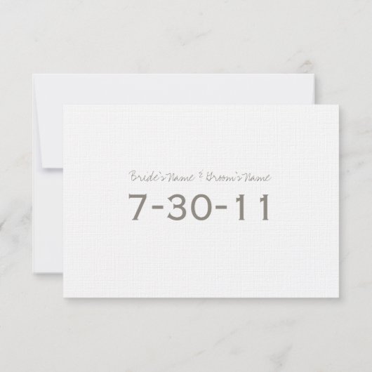 砂ドルビーチ結婚式日付の保存 セーブザデート (裏面)