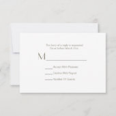 砂ドルモダンな結婚R.S.V.P. 出欠カード (裏面)