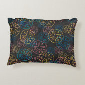 砂ドルライン赤い黄色の青 アクセントクッション (裏面)